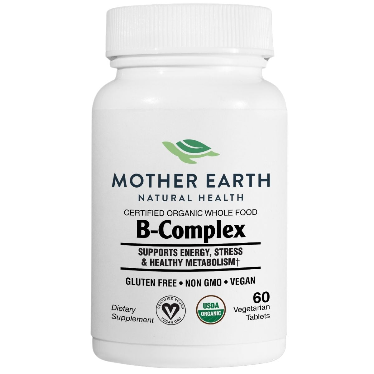 Mother Earth Supplements Organic Whole Food B-Complex - Tablets