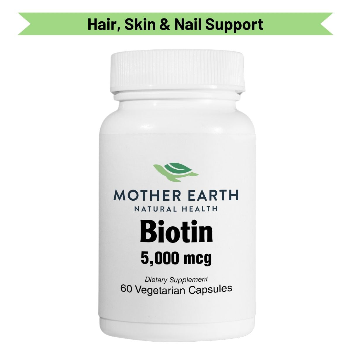 Mother Earth Supplements Biotin 5000mcg - Capsules