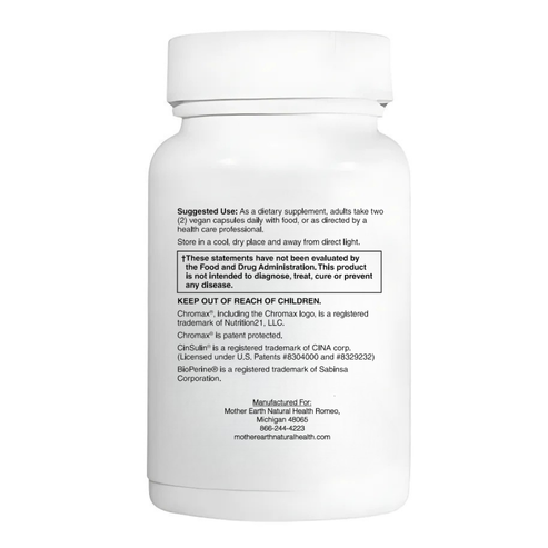 Mother Earth Supplements Advanced Blood Sugar Support - Capsules