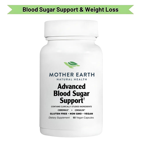 Mother Earth Supplements Advanced Blood Sugar Support - Capsules