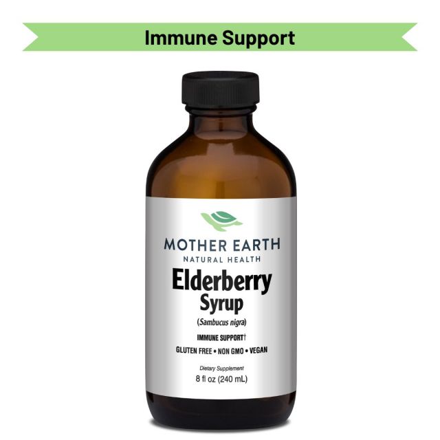 Mother Earth Supplements Elderberry Syrup - Liquid 8oz
