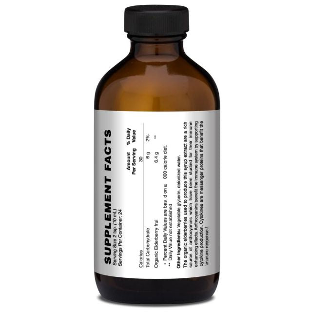 Mother Earth Supplements Elderberry Syrup - Liquid 8oz