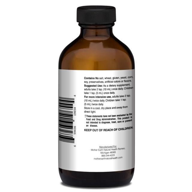 Mother Earth Supplements Elderberry Syrup - Liquid 8oz