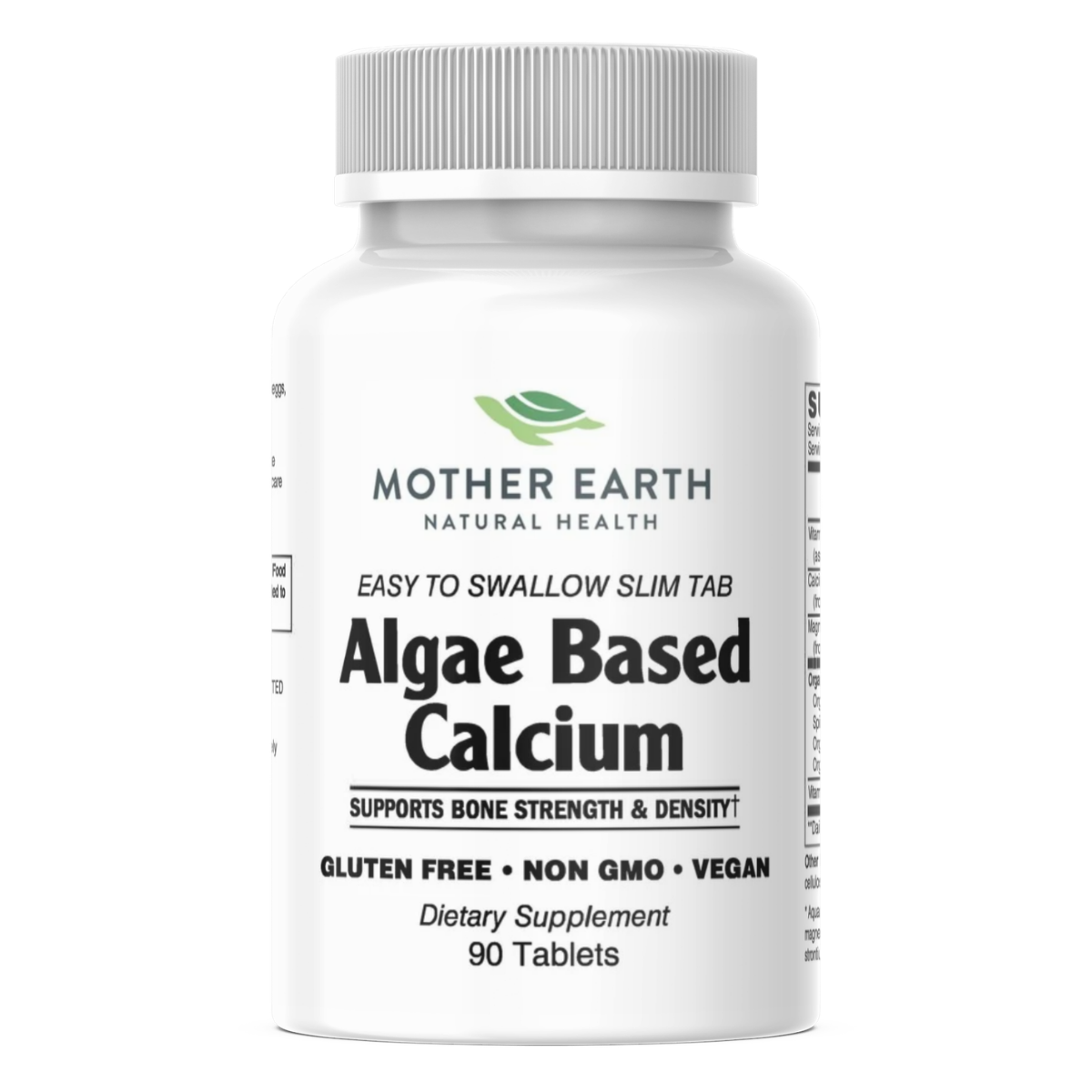 Mother Earth Supplements - Algae Based Calcium Slim Tabs 90ct