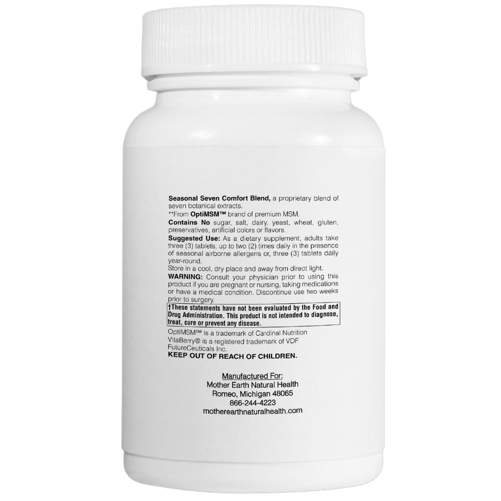 Mother Earth Natural Health All Season Support - Tablets