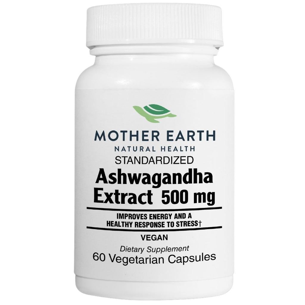 Mother Earth Supplements Ashwagandha Extract 500mg - Capsules