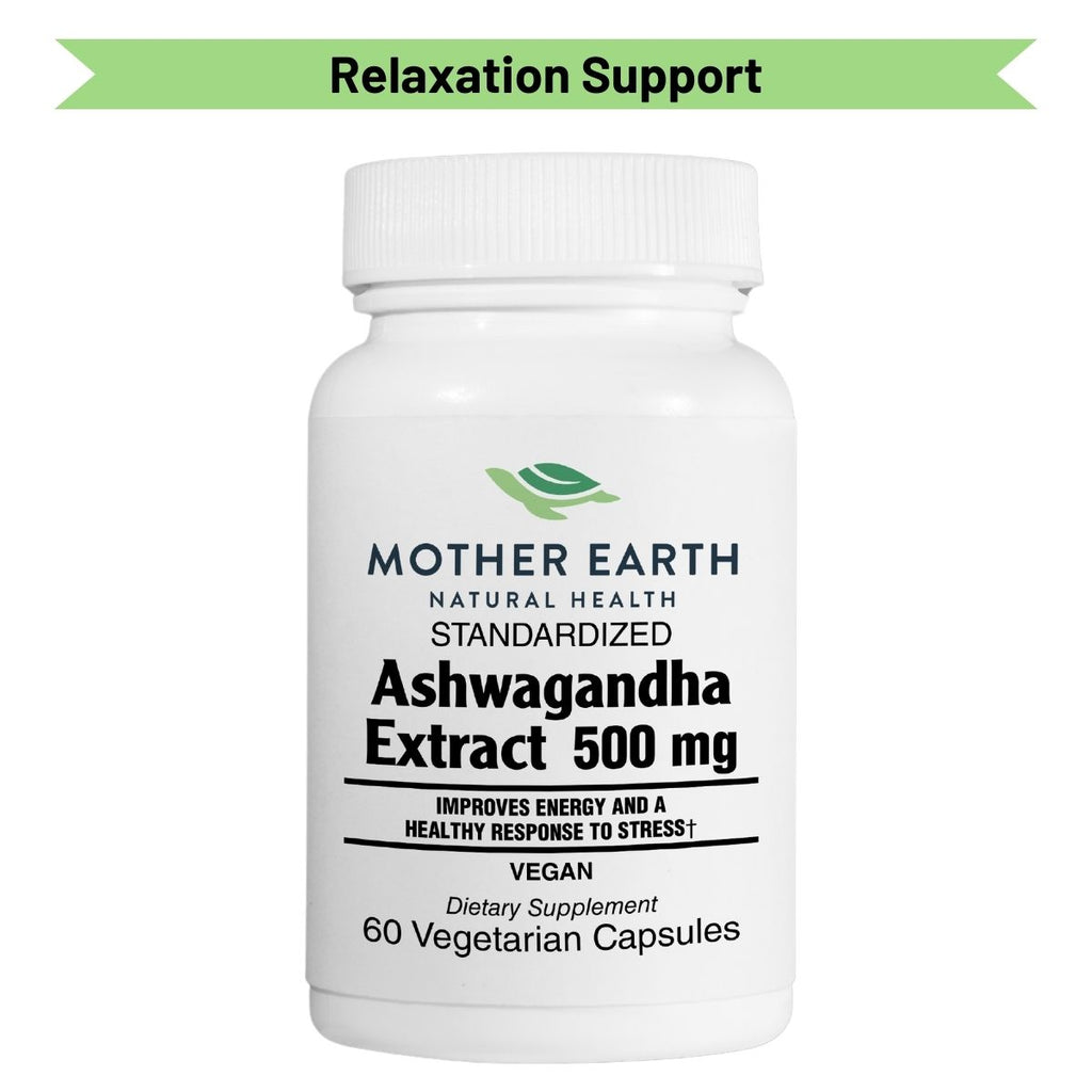 Mother Earth Supplements Ashwagandha Extract 500mg - Capsules
