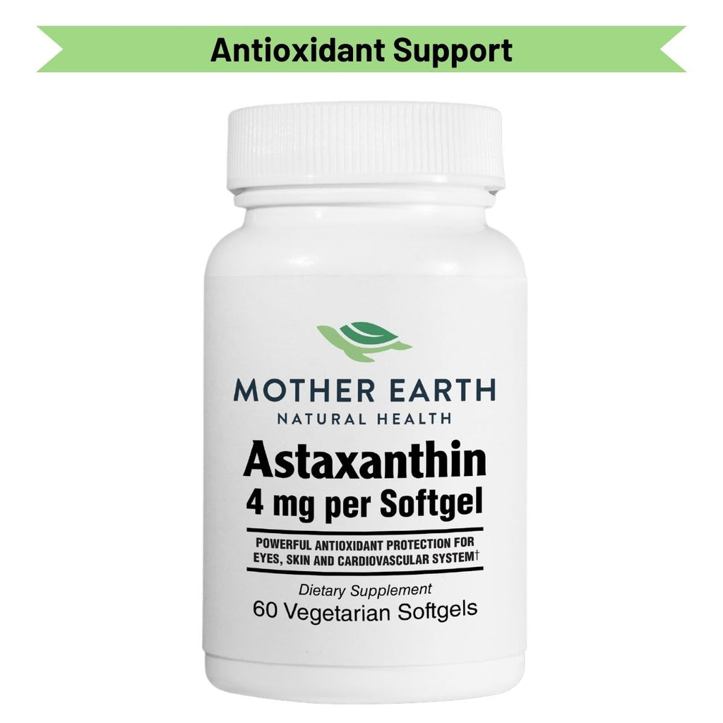 Mother Earth Supplements Astaxanthin 4mg - Softgels