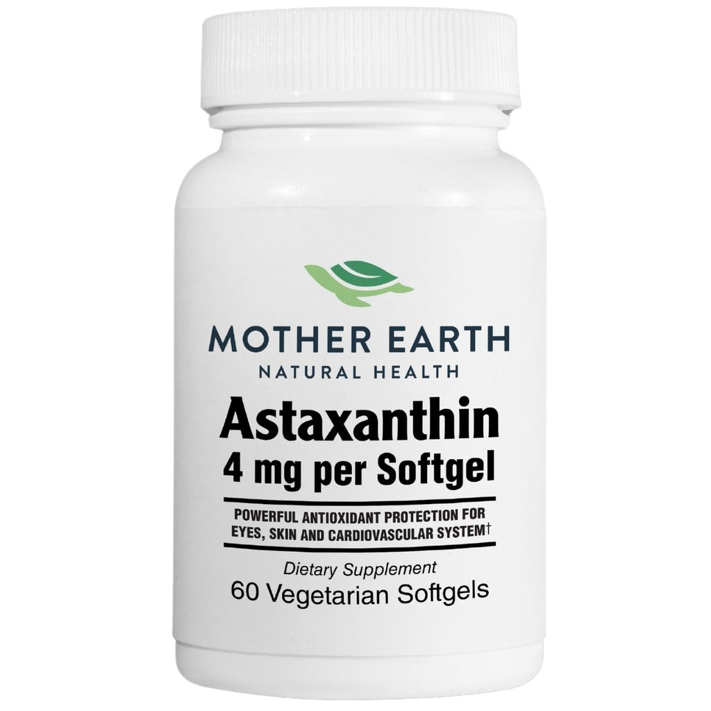 Mother Earth Supplements Astaxanthin 4mg - Softgels