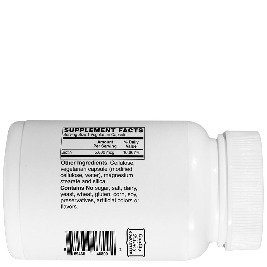 Mother Earth Supplements Biotin 5000mcg - Capsules