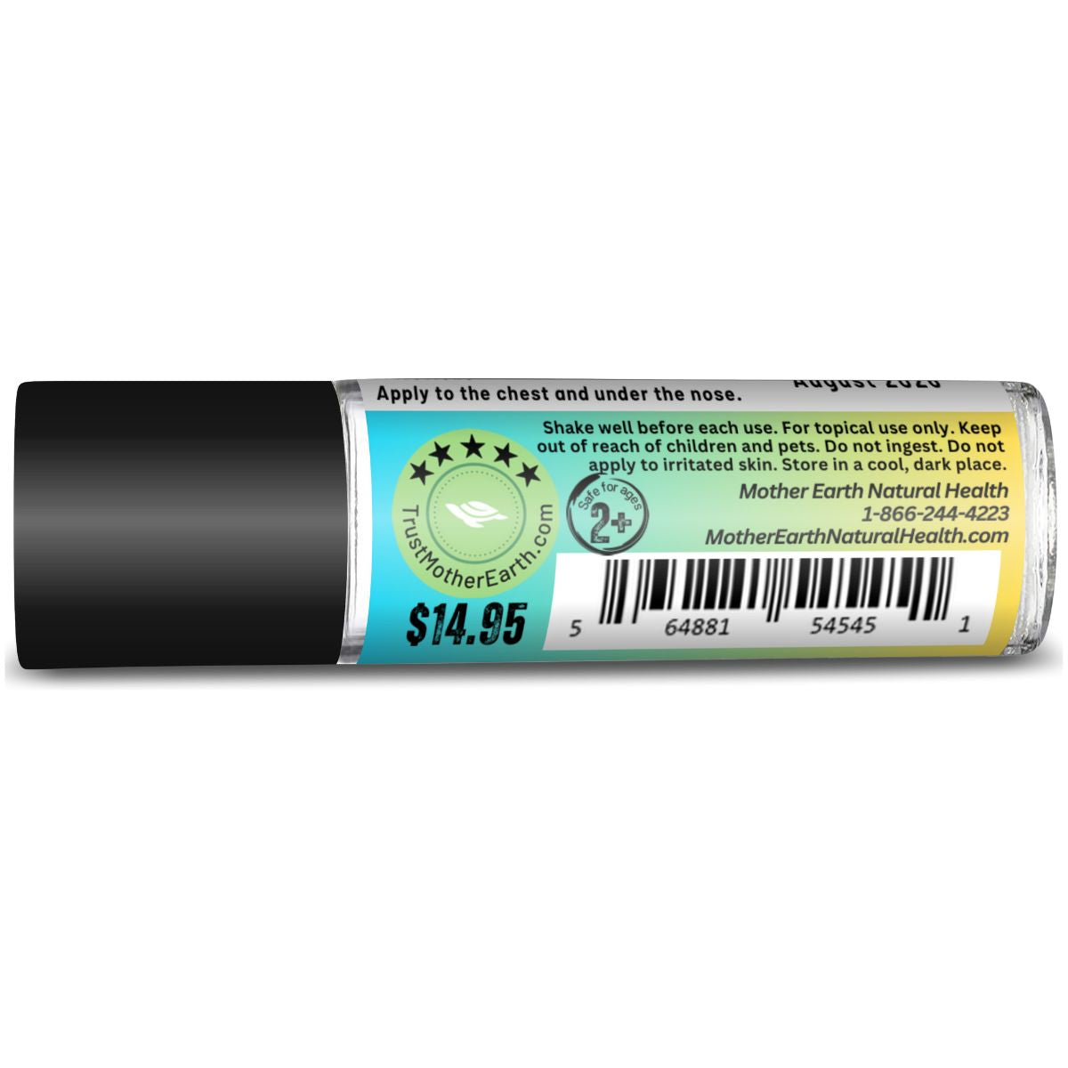 Mother Earth Natural Health Essential Oil Roll On - Easy Breather