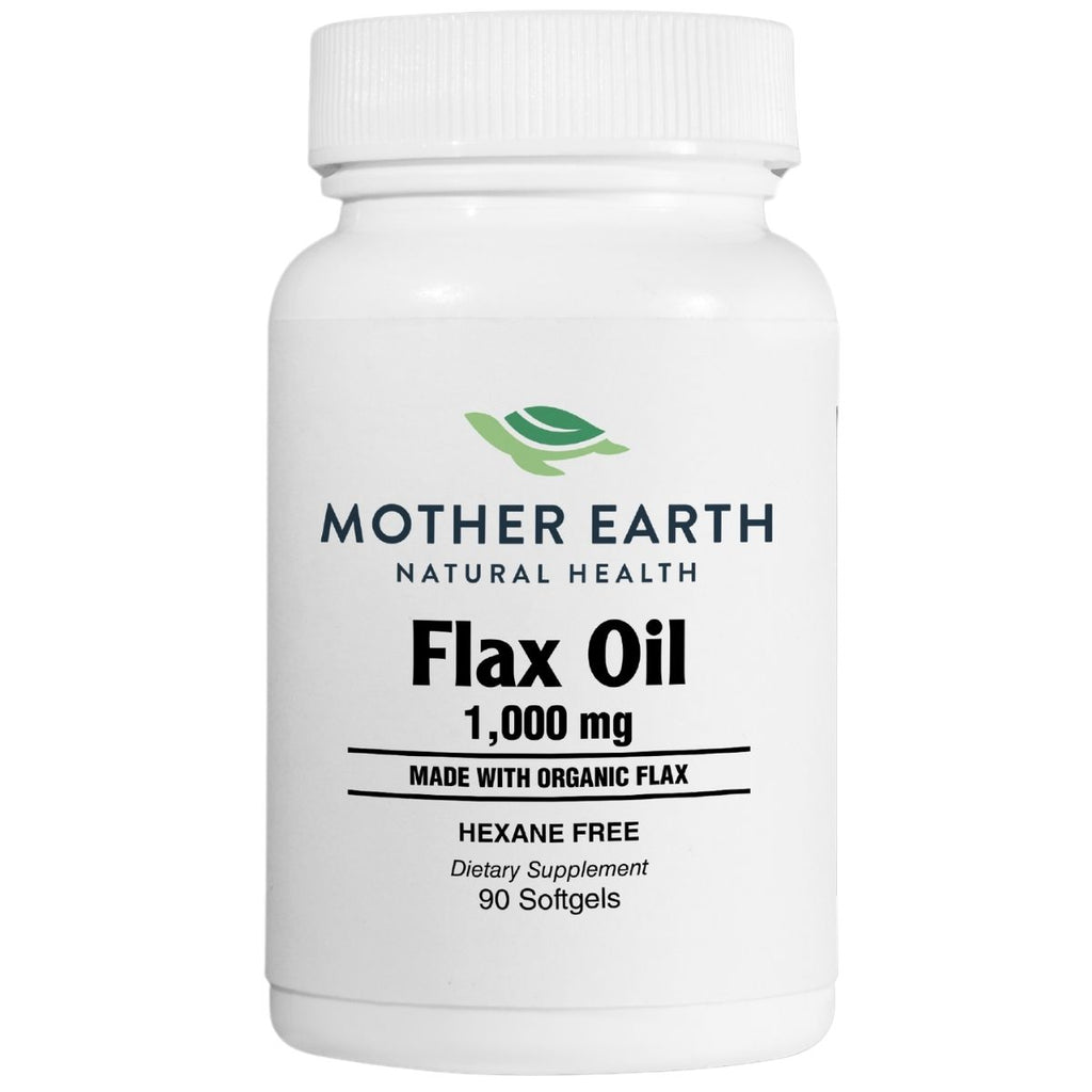 Mother Earth Supplements Flax Oil 1000mg - Softgels