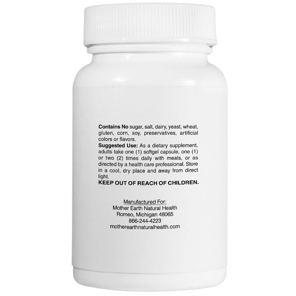 Mother Earth Supplements Flax Oil 1000mg - Softgels