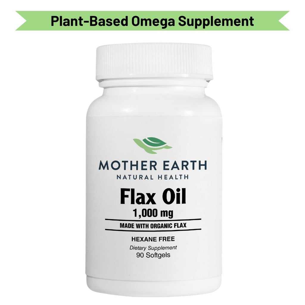 Mother Earth Supplements Flax Oil 1000mg - Softgels