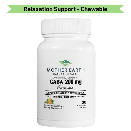 Mother Earth Natural Health - GABA Chewable Tablets