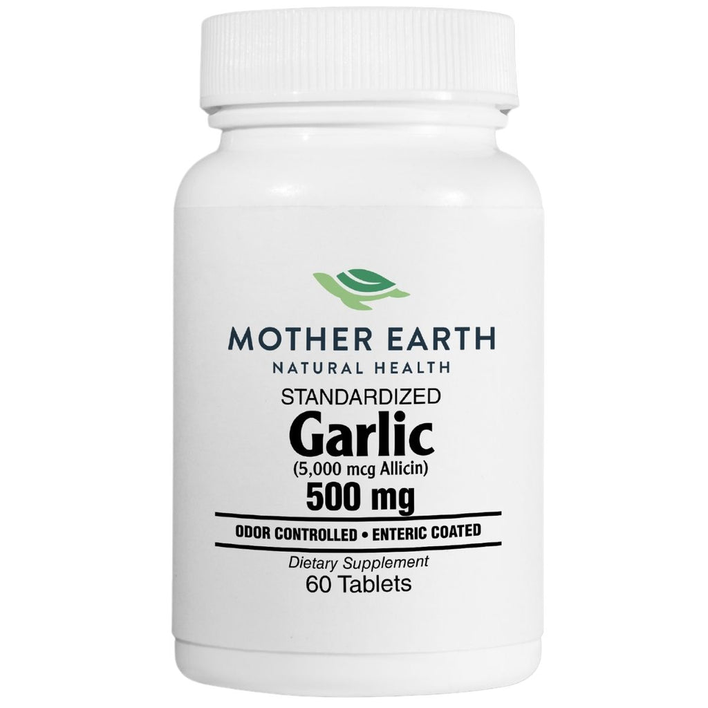 Mother Earth Supplements Garlic 500mg - Tablets