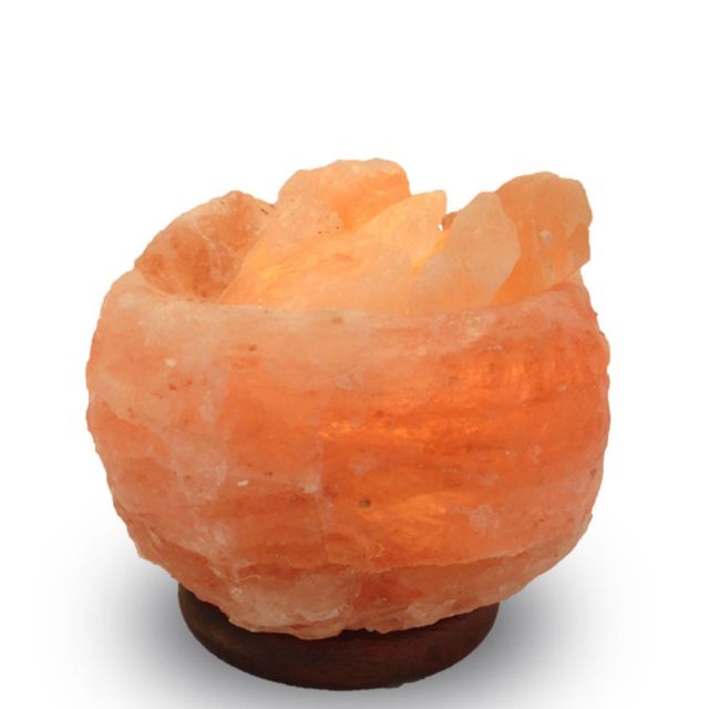 Himalayan Salt Lamp - Carved - Natural Abundance Bowl