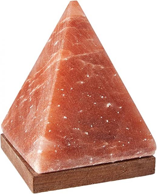 Himalayan Salt Lamp - Carved - Small Pyramid