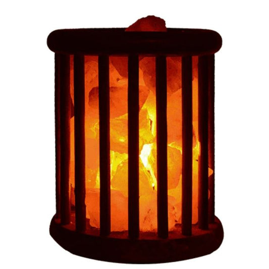 Himalayan Salt Lamp - Specialty - Wooden Basket