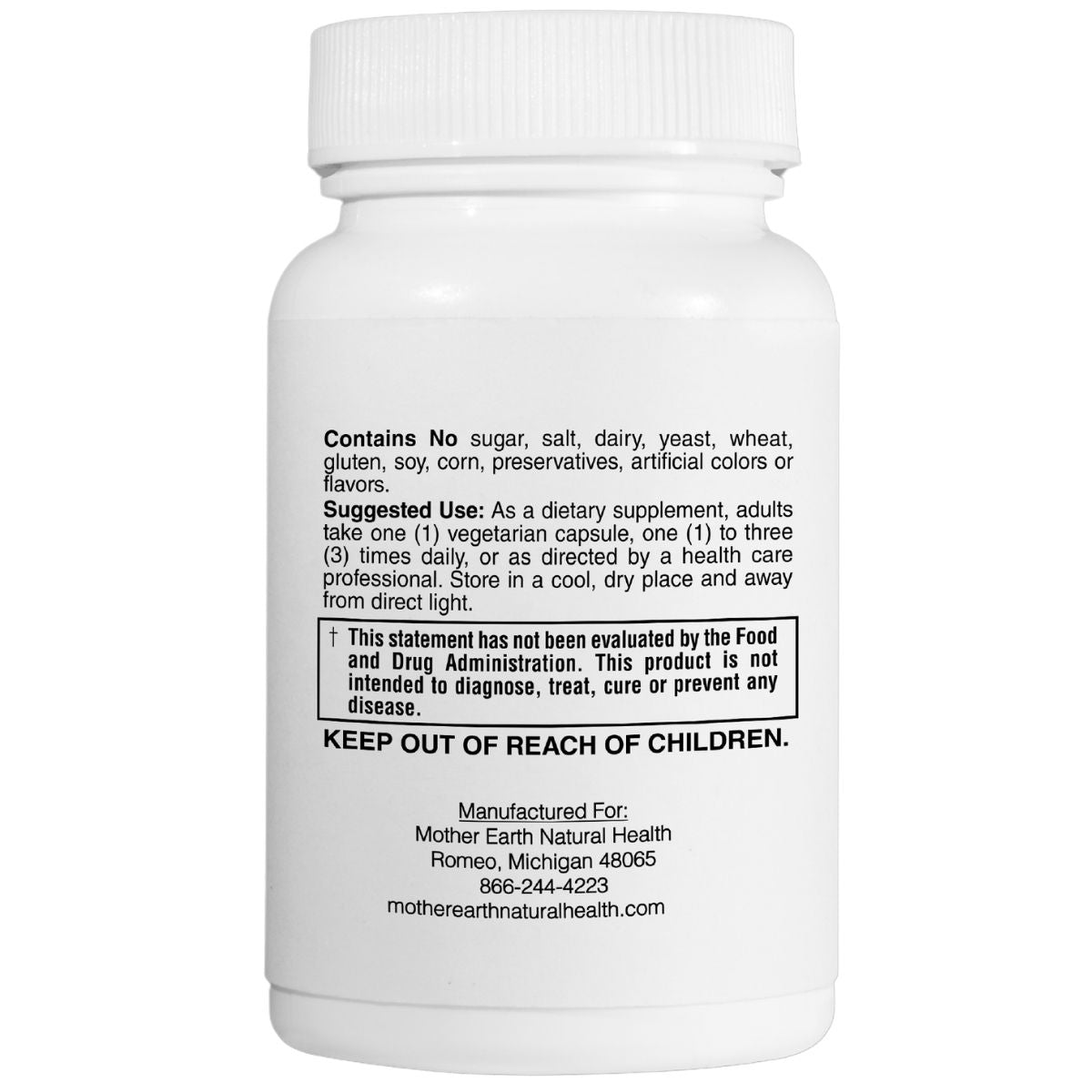 Mother Earth Supplements L-Theanine 100mg - Capsules