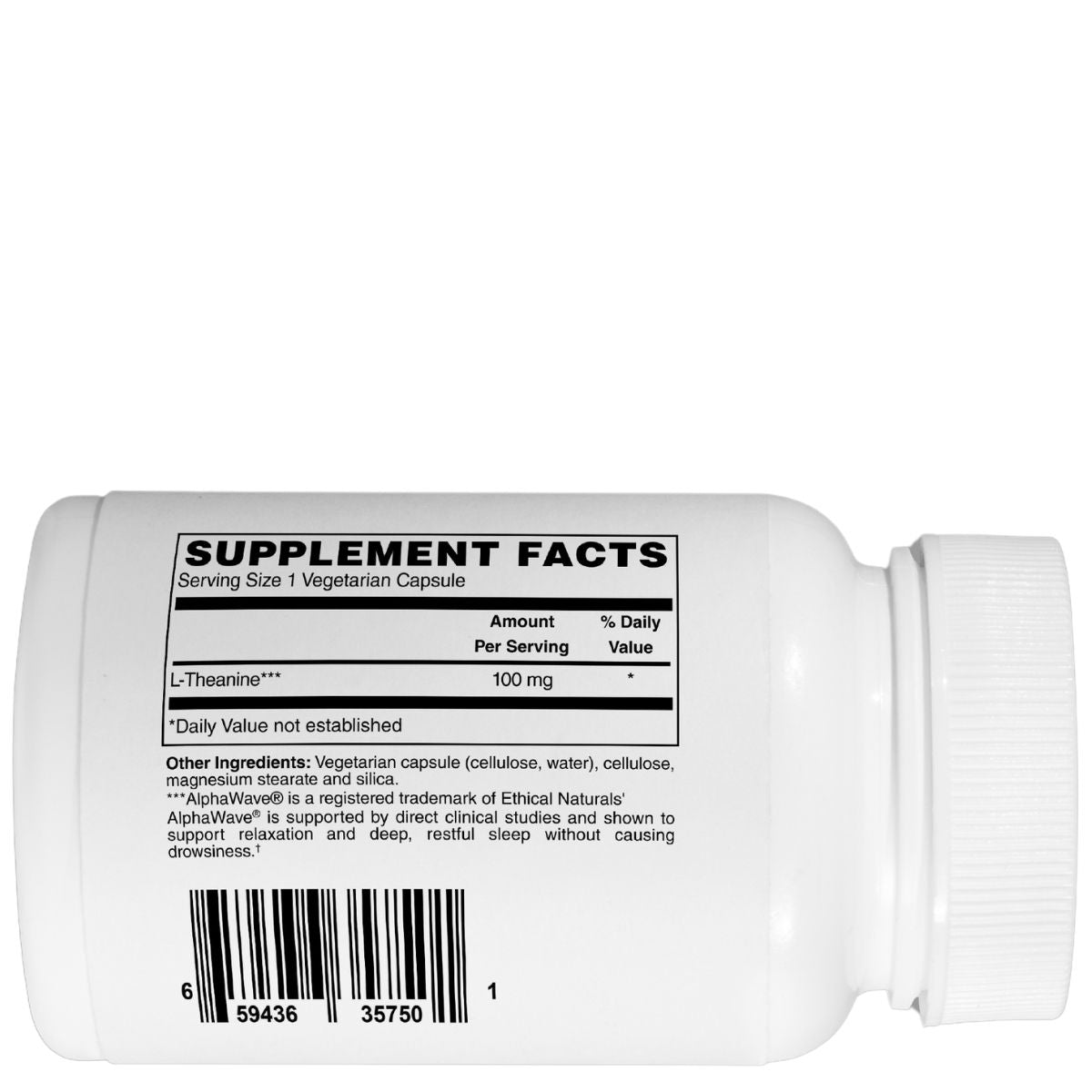 Mother Earth Supplements L-Theanine 100mg - Capsules