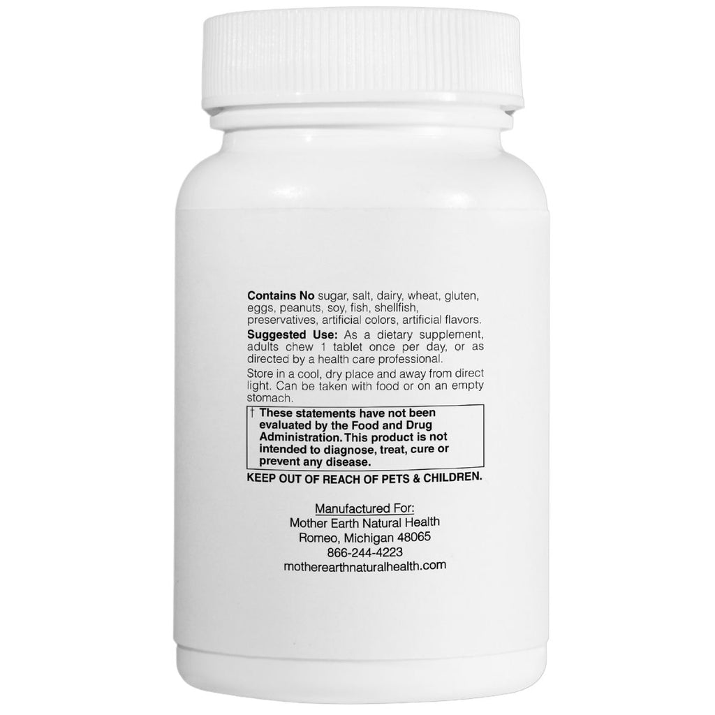 Mother Earth Supplements L-Theanine 200mg - Chewable Tablets