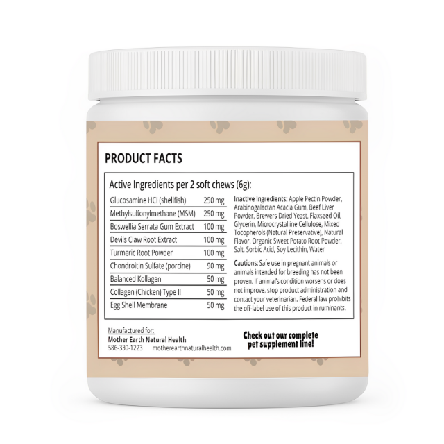 Mother Earth Pets Canine Soft Chews - Hip & Joint