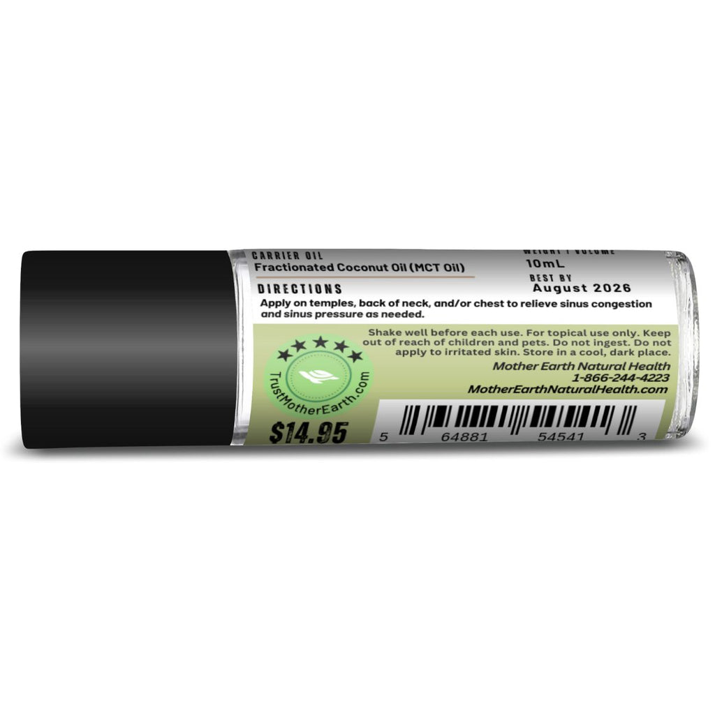 Mother Earth Natural Health Essential Oil Roll On - Sinus Relief