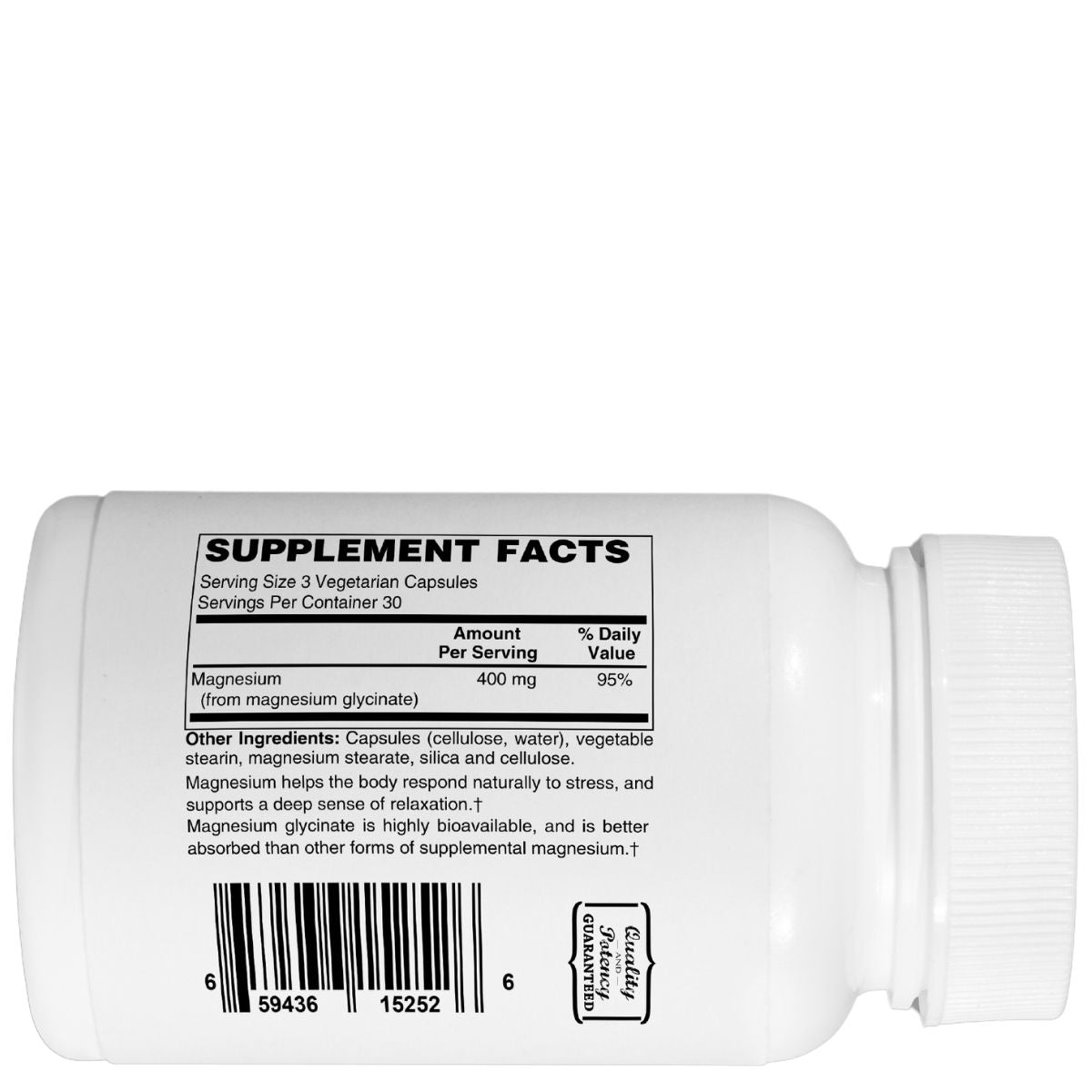 Mother Earth Natural Health Magnesium Glycinate - Capsules