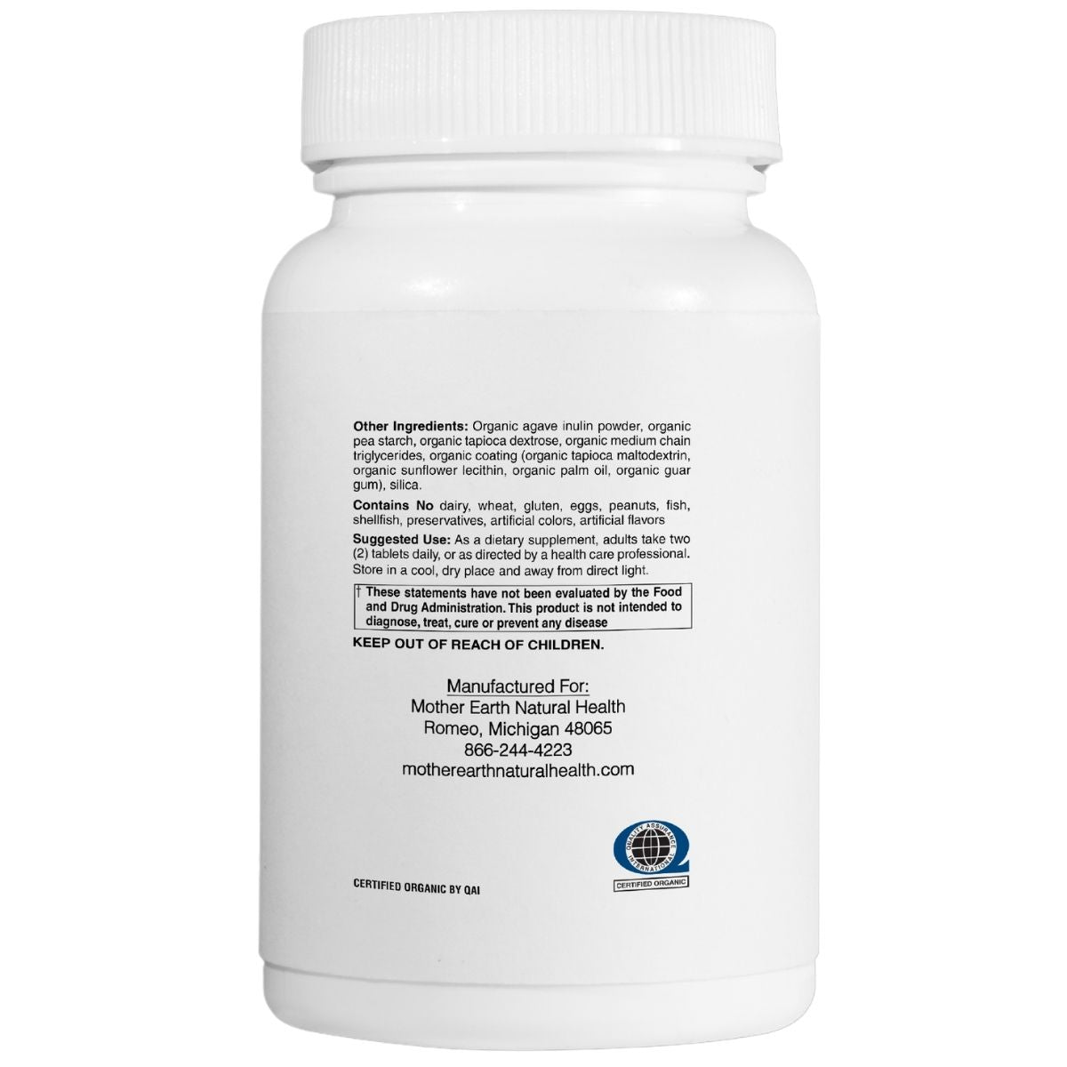 Mother Earth Supplements Organic Whole Food Men's Multi Vitamin - Tablets