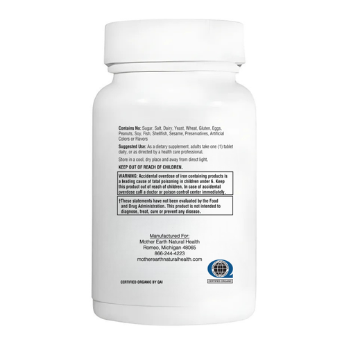 Mother Earth Natural Health - Organic Once Daily Men's Multivitamin 30ct