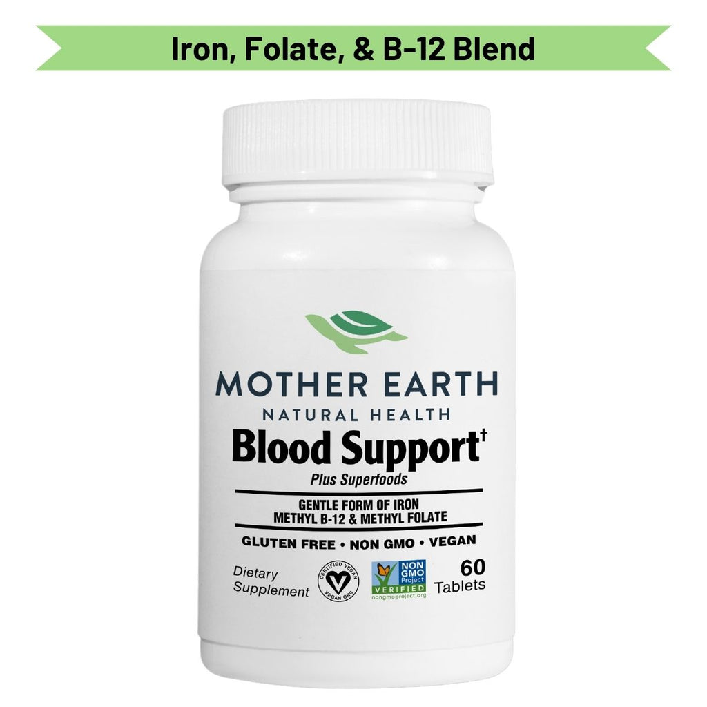 Mother Earth Supplements Blood Support Plus Superfoods - Tablets