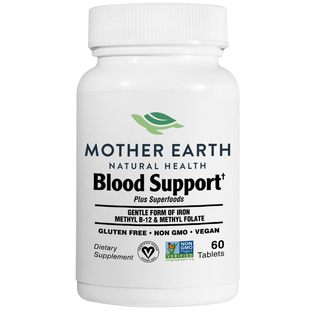 Mother Earth Supplements Blood Support Plus Superfoods - Tablets