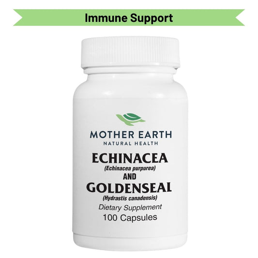 Mother Earth Natural Health - Echinacea and Goldenseal Capsules