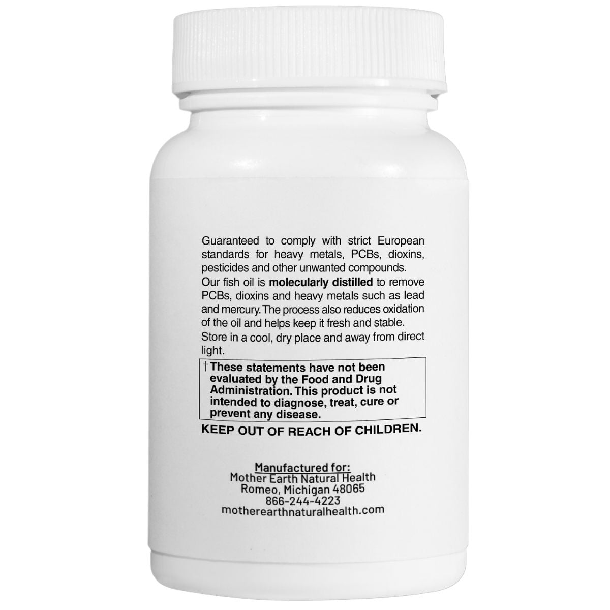 Mother Earth Supplements Ultra Omega Fish Oil - EPA + DHA  - Softgels