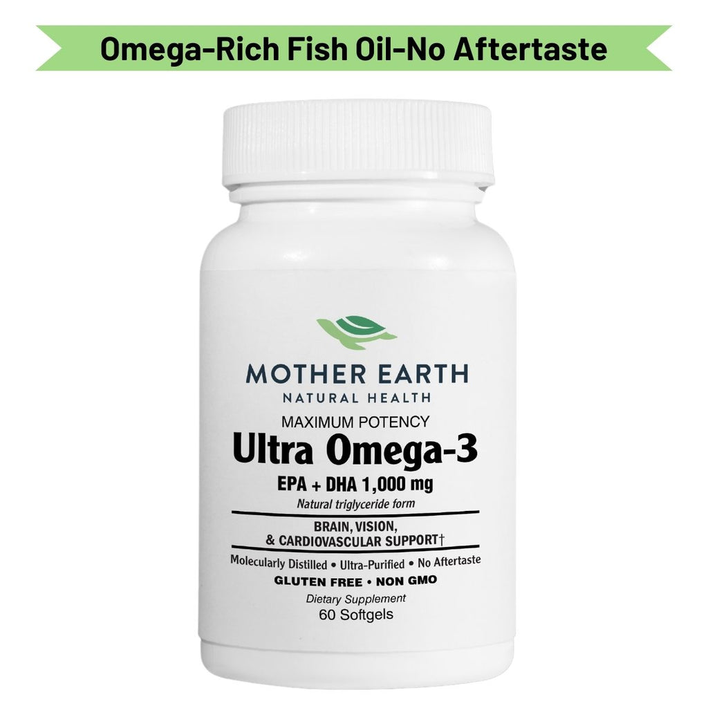 Mother Earth Supplements Ultra Omega Fish Oil - EPA + DHA  - Softgels