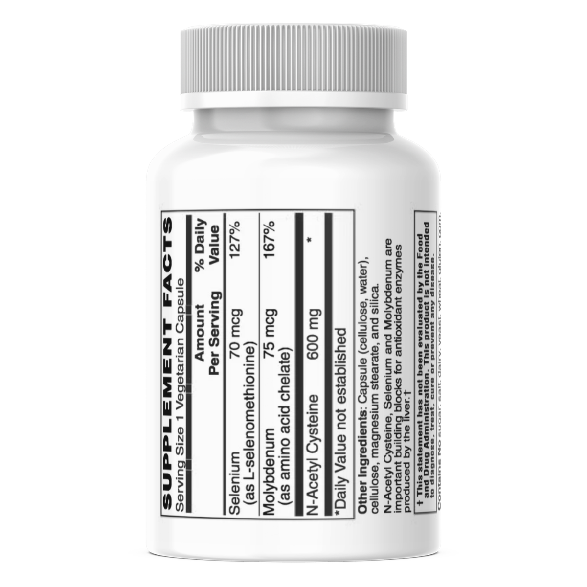 Mother Earth Supplements – NAC (N-Acetyl Cysteine) 600 Plus 60ct