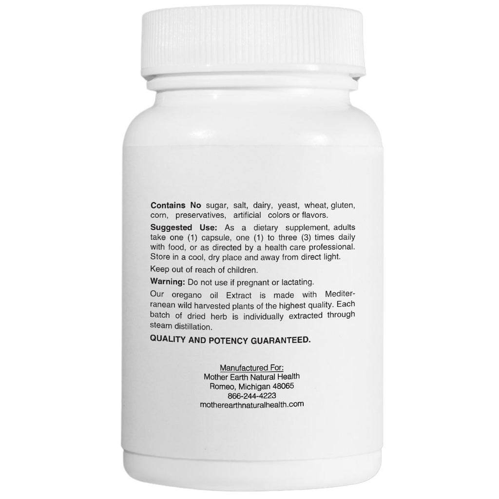 Mother Earth Supplements Oregano Oil 45mg - Capsules