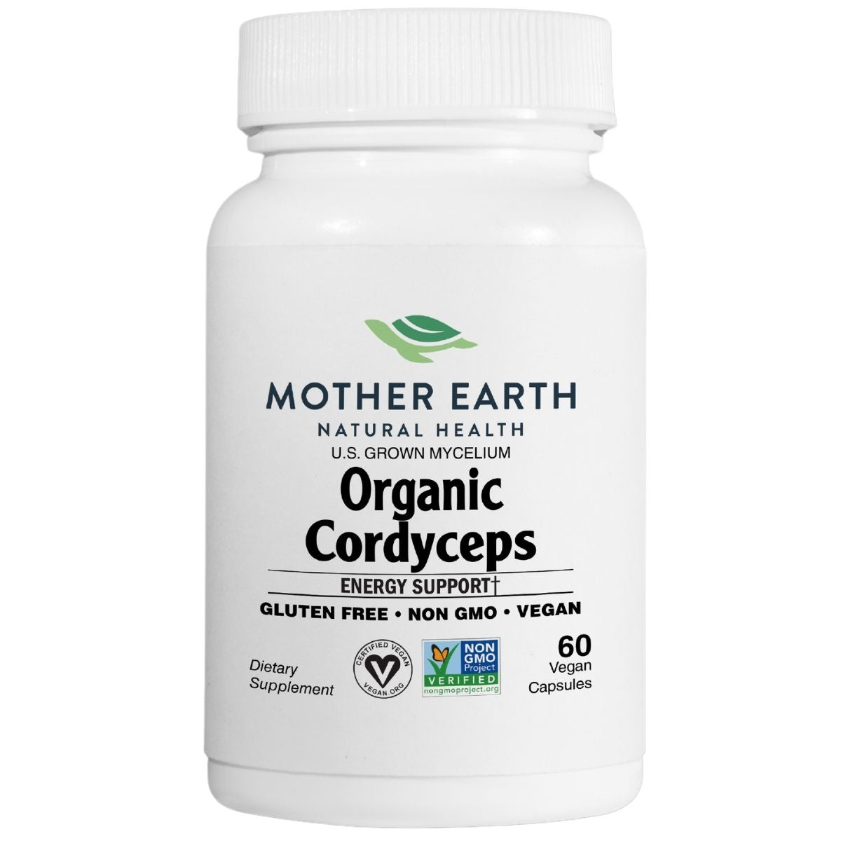 Mother Earth Natural Health - Organic Cordyceps Functional Mushroom Capsules