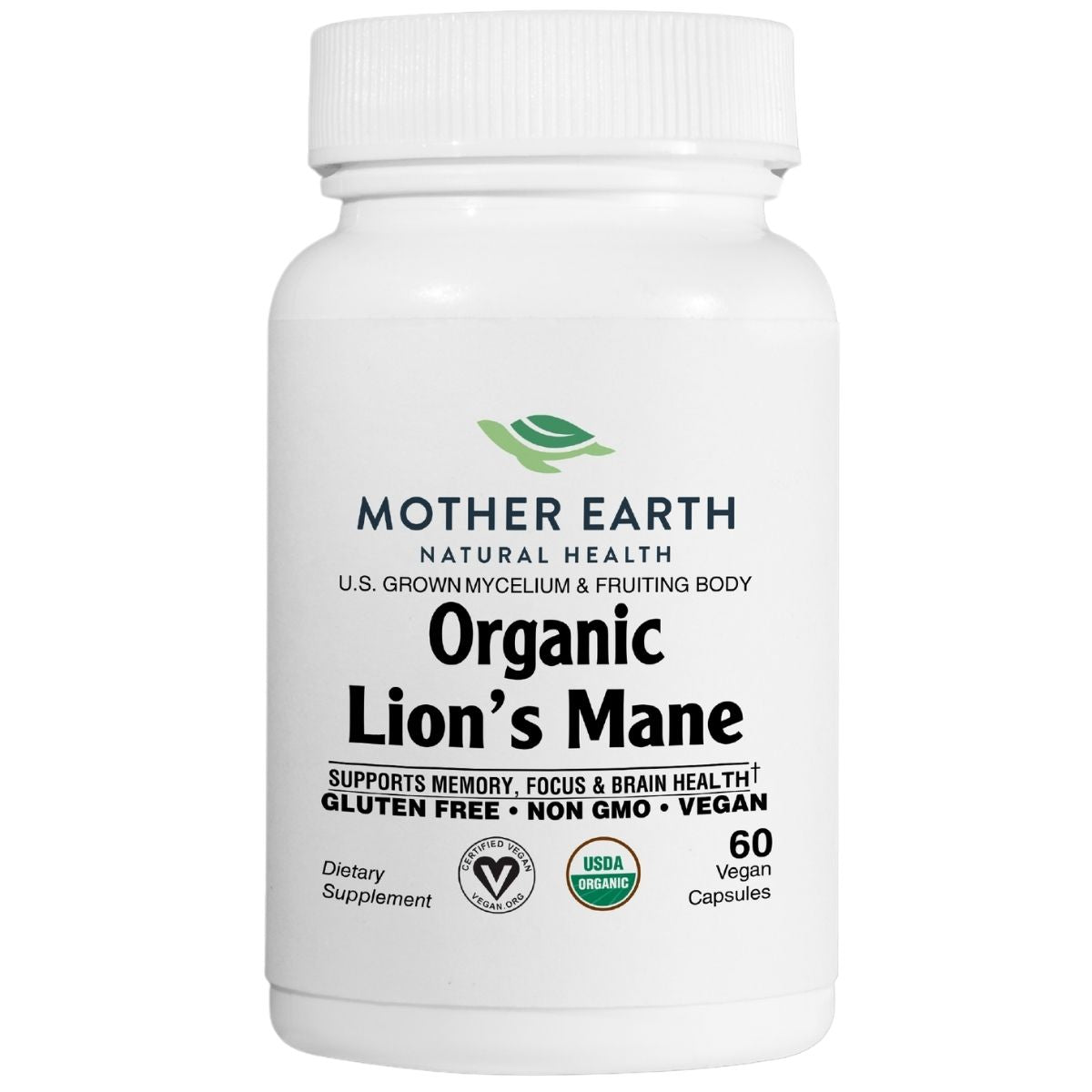 Mother Earth Natural Health - Lion's Mane Functional Mushroom Capsules