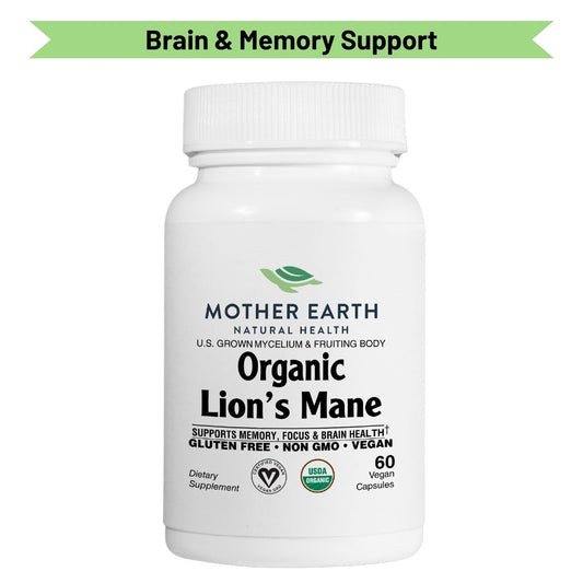 Mother Earth Natural Health - Lion's Mane Functional Mushroom Capsules