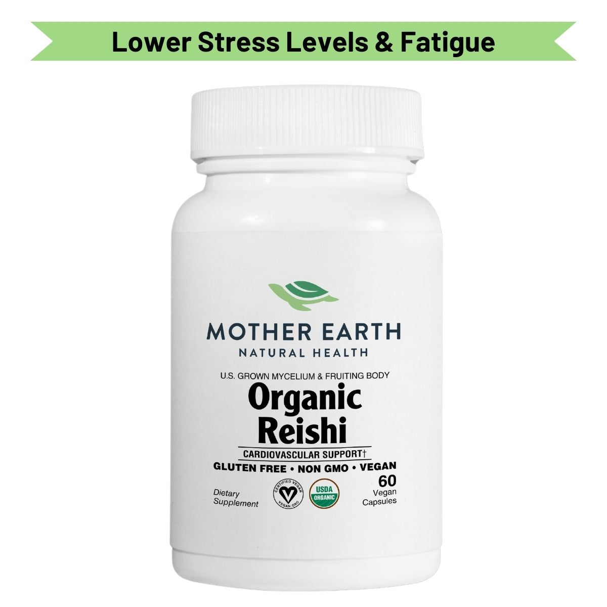 Mother Earth Natural Health - Organic Reishi Functional Mushroom Capsules