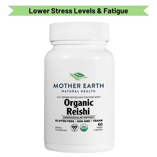 Mother Earth Natural Health - Organic Reishi Functional Mushroom Capsules