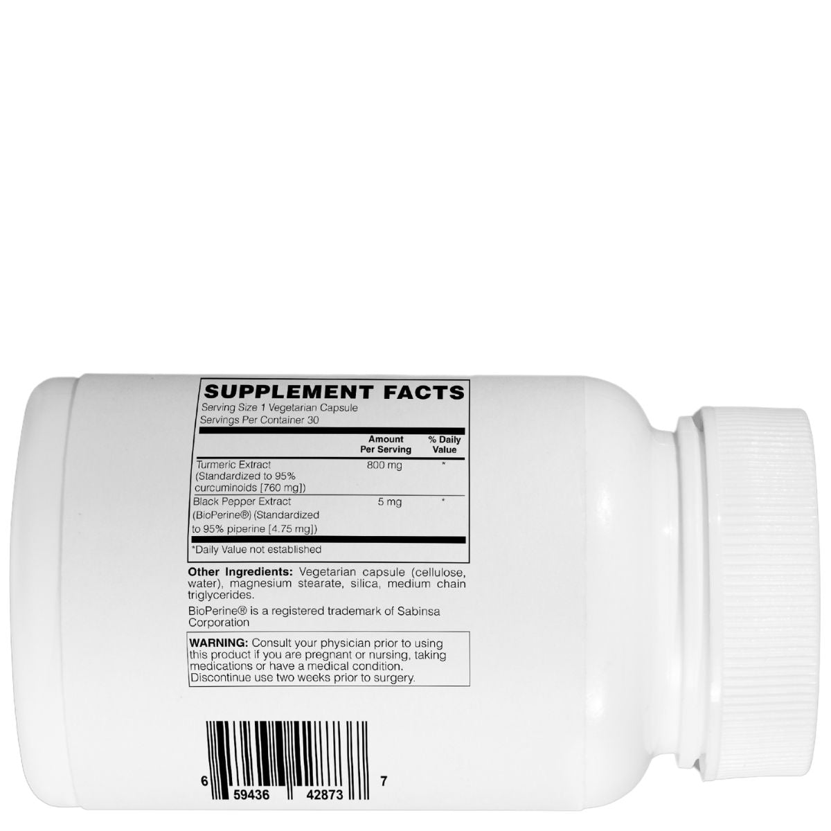 Mother Earth Supplements Turmeric Extract Extra Strength 800mg - Capsules