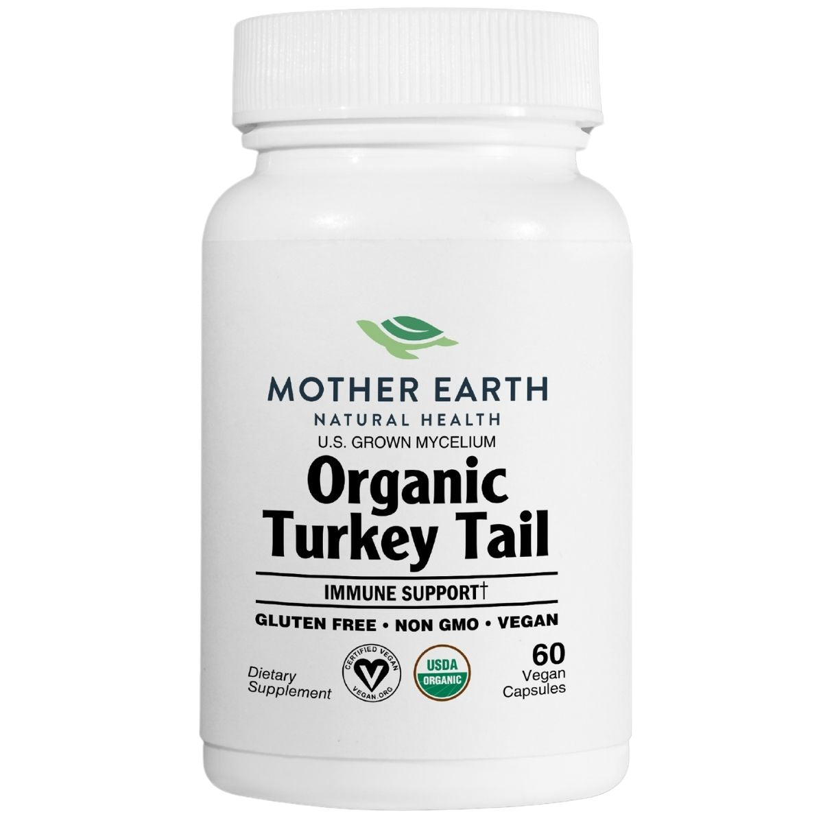 Mother Earth Natural Health - Organic Turkey Tail Functional Mushroom Capsules