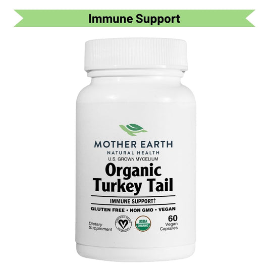 Mother Earth Natural Health - Organic Turkey Tail Functional Mushroom Capsules