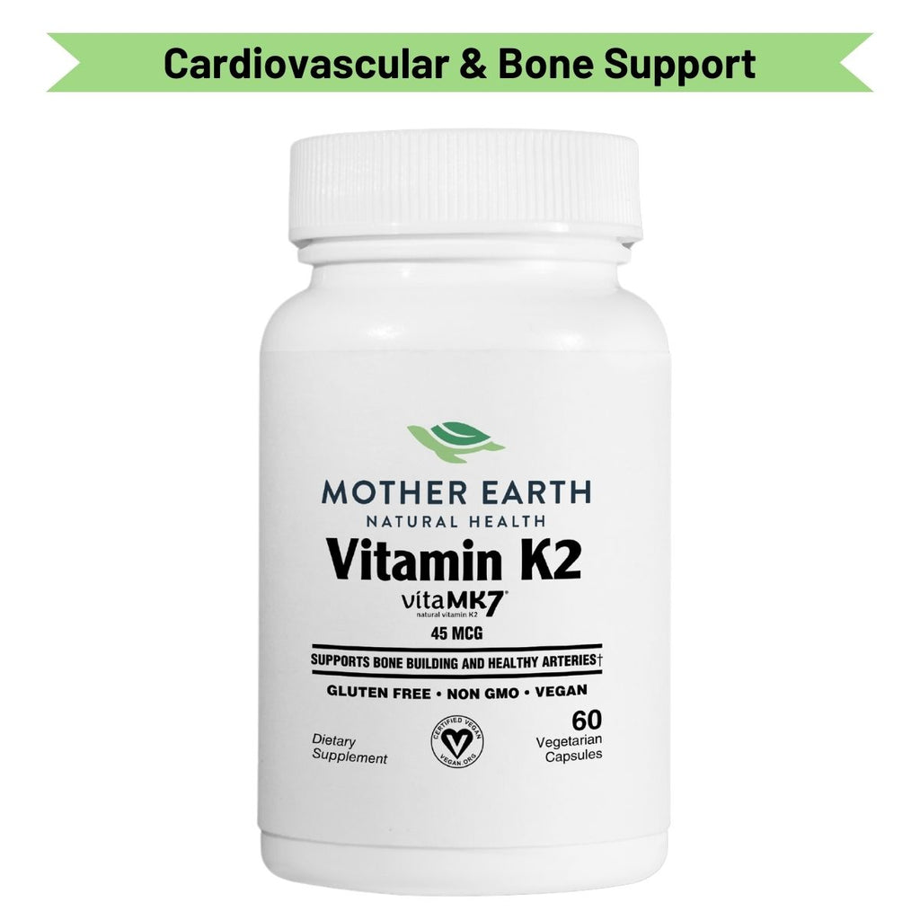 Mother Earth Supplements Vitamin K2 45mcg - Capsules