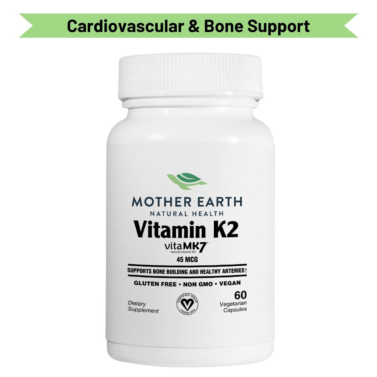 Mother Earth Supplements Vitamin K2 45mcg - Capsules