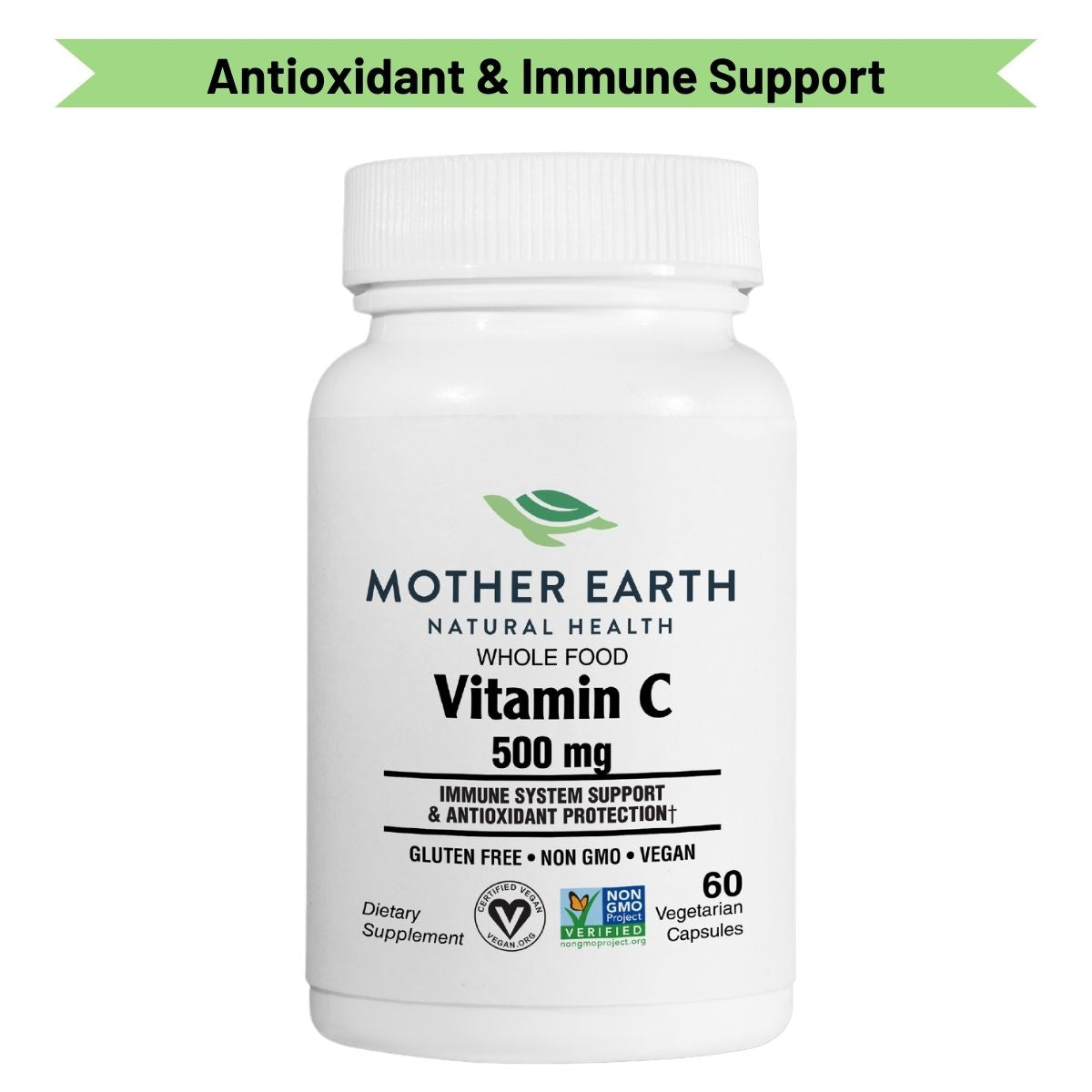 Mother Earth Supplements Whole Food Vitamin C 500mg - Capsules