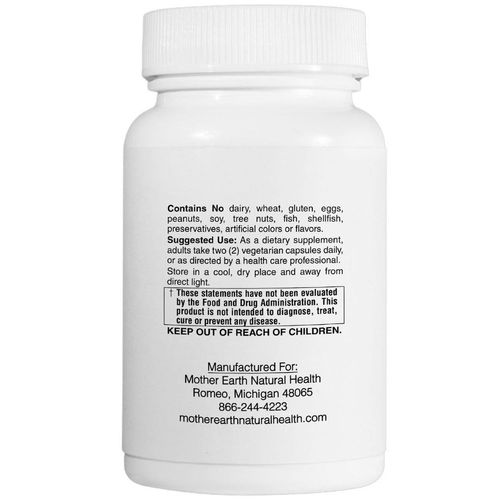 Mother Earth Supplements Whole Food Vitamin C 500mg - Capsules